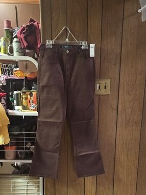 NWT Hollister Size 9 S / W 29 / L 29 Brown Highest Rise Boot Jeans